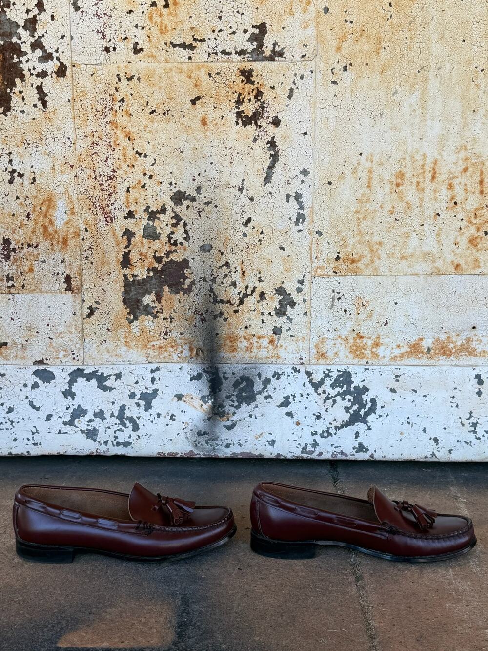 Vintage Dexter Tassel Loafers - Size 7 Brown Burgundy